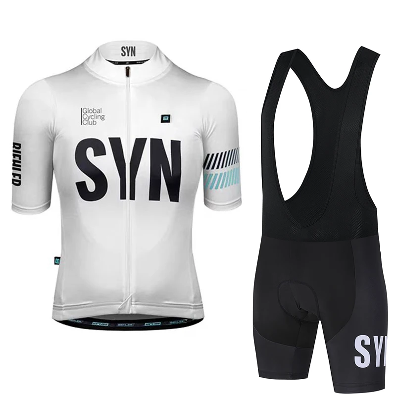 Cycling Bib Shorts - SYN Herren-Radtrikot Sommer Rennrad-Sportshirt Radtrikot mit